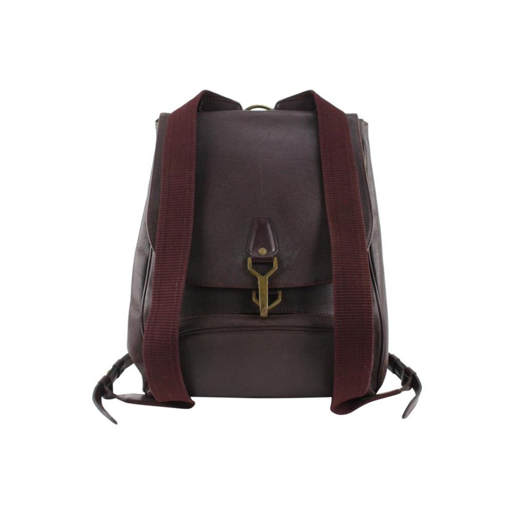 Louis Vuitton Burgundy Taiga Leather Cassiar Backpack 12lv1101